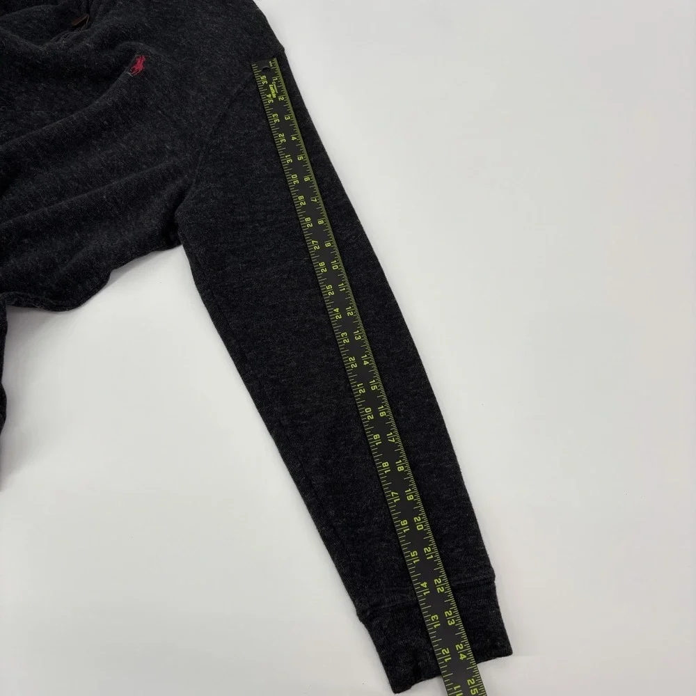 Polo Ralph Lauren Estate Rib‎ 1/4 Zip Sweater Men's Size Medium Gray Pullover